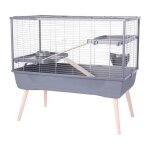 Zolux - cage grillage sur pieds pour lapins et rongeurs neolife 100 l gris