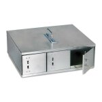 Cage de transport galvanis� 3 departements pour furets, 36x30x13 cm, 2, 4 kg