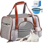 Cage de transport pliable pour chat et chien sac de transport respirant sac de transport pour chat chien ...