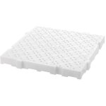 Caillebotis 50 x 50 cm epaisseur 50 mm blanc