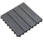Caillebotis - dalles terrasse - lot de 11 - clipsables, installation tr�s simple - lamelles composite ...