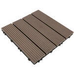 Caillebotis - dalles terrasse - lot de 11 , installation trs simple - petits carreaux composite plastique ...