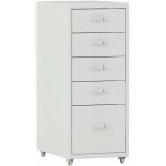 Helloshop26 - caisson de bureau meuble de rangement pour documents dossiers fournitures de bureau � roulettes ...
