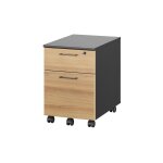 Gautier - caisson mobile 2 tiroirs chne ambr - jazz