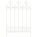 Clp - calandre pour les plantes d'escalade en fer blanc antique remplie