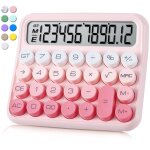 Calculatrice � touches m�caniques, grand �cran lcd 12 chiffres, id�ale pour un usage quotidien et les ...