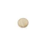 Planche  dcouper ronde en htre avec rainure 24cm - 24cm