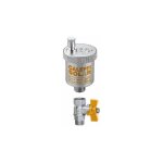 Purgeur d'air automatique avec corps en laiton caleffi 2508 - 2509 3 / 8'm