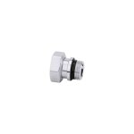 Raccord union avec joint caoutchouc pour vannes et coudes de rglage 3 / 8' caleffi r49176 / c chrom ...