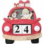 Calendrier de l'avent calendrier de l'avent en bois avec lumire led calendrier de compte  rebours de ...
