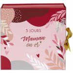 Calendrier d'avent maman 5 bougies rouge home deco factory