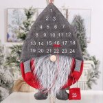 Calendrier de l'avent de nol, calendrier de compte  rebours de nol 2022 avec tomte santa gnome sudois ...