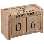 Calendrier colonial l. 11cm bois - atmosphera cr�ateur d'int�rieur