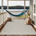 Calgary tapis plat robuste design moderne beige, 80 x 150 cm