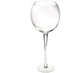 Calice ampoule ballon bol en verre 15cm h 50cm confettis fleur vase bougie