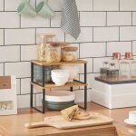 Tag�res � �pices, lot de 2 organisateurs de cuisine, �tag�res de plan de travail, supports pour placard, ...