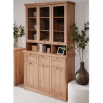 Calicosy - buffet vaisselier 6 portes 3 tiroirs 120x40x200 cm d�cor ch�ne - timby