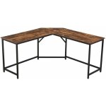 Vasagle - calicosy - bureau d'angle droit style industriel - l149 x p149 cm