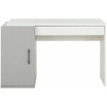 Calicosy - bureau ugo gris avec caisson de rangement et tiroir - fabrication franaise