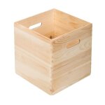 Caisse sans couvercle en pin massif 30x30x30cm - astigarraga