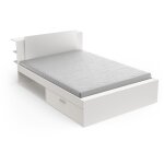 Calicosy - lit en 140x190 / 200 cm 2 tiroirs et 2 niches - l144, 7 cm