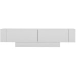 Calicosy - meuble tv 2 portes et 2 �tag�res murales blanc l150 cm - matera