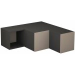 Cotecosy - calicosy - meuble tv d'angle 2 tiroirs et 1 niche l90 cm - compact Cotecosy - calicosy - meuble tv d'angle 2 tiroirs et 1 niche l90 cm - compact