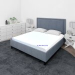 Matelas mousse 140x190 cm d�houssable aloe vera ? confort ferme ? housse lavable en machine � 40� ? couchage ...