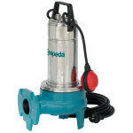 Calpeda - pompe gqvm508 - pompe de relevage eau charg�e flotteur int�gr� - 0. 55kw 13. 5m3 / h 220v
