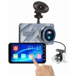 Cam�ra dash cam pour les voitures enregistreur de conduite de v�hicule cam�ra voiture double objectif ...