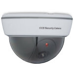 Camra factice en dme, lumire led clignotante, intrieur & extrieur, dissuader intrus, surveillance, ...