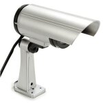 Cam�ra factice pour ext�rieur ou int�rieur sans fil avec led clignotante