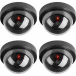 Cam�ras factices, fausse de s�curit� cam�ra d�me cctv avec led clignotant lumi�re pour les entreprises ...