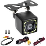 Cam�ra de recul 720p 12 v, �tanche ip68, grand angle 170�, vision nocturne, 12 led, pour voiture, suv, ...