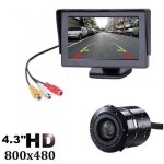 Cam�ra de recul hd 1080p 4. 3 '' �cran tableau de bord moniteur kit syst�me de stationnement pour voiture ...