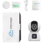 Camra de scurit intrieure 5g, camras de scurit pour animaux de compagnie 4 mp avec application ...