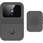 Cam�ra de sonnette intelligente sans fil avec appel vid�o, notifications en temps r�el, sans abonnement, ...