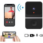 Camra de sonnette sans fil intelligente, camra de sonnette vido wifi 1080p avec audio bidirectionnel, ...