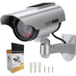Cam�ra de surveillance factice ext�rieur energie solaire sans fil - circuit ferm� de s�curit� lumi�re ...