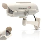 Caméra factice fishtec de surveillance à led clignotant Caméra factice fishtec de surveillance à led clignotant