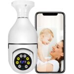 Camera de surveillance ip wifi e27 ampoule 4x zoom numerique hd polychrome vision nocturne suivi humain ... Camera de surveillance ip wifi e27 ampoule 4x zoom numerique hd polychrome vision nocturne suivi humain ...