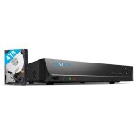 Camra de surveillance poe nvr enregistreur de surveillance 16 canaux  domicile avec disque dur de 3to ...
