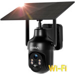 Cam�ra surveillance wifi 2, 4ghz ext�rieure, vision nocturne couleur 3mp, hd ptz ip cam�ra, d�tection ...