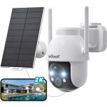 Iegeek camera surveillance wifi solaire - 2k camera de surveillance exterieur sans fil 360 pzt camera ...