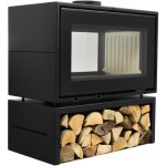 A caminetti - po�le � bois double face tunnel 90 a. caminetti