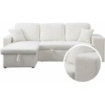 Habitat et jardin - canap� d'angle bouclettes convertible / reversible 'axel' - 3 places - blanc