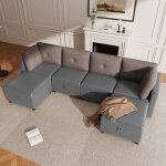 Canap� d'angle convertible, canap� convertible 4 places, canap� 2 places, en u � 6 modules avec rangement, ...