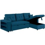 Concept - usine - canap� d'angle convertible bleu 4 places glasgow