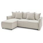 Bobochic - xs - canap d'angle convertible coffre leon angle gauche beige
