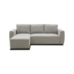 Canapé d'angle convertible réversible 3 a 4 places - pharell - tissu beige - coffre de rangement - l ... Canapé d'angle convertible réversible 3 a 4 places - pharell - tissu beige - coffre de rangement - l ...